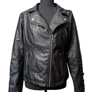 Black Faux Leather Jacket